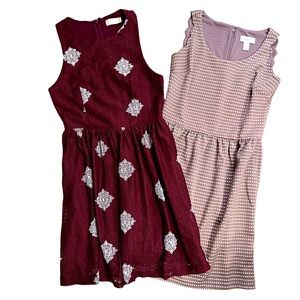 Altar’d State/Loft sz 0P/Small Women or Girls 2 dress bundle